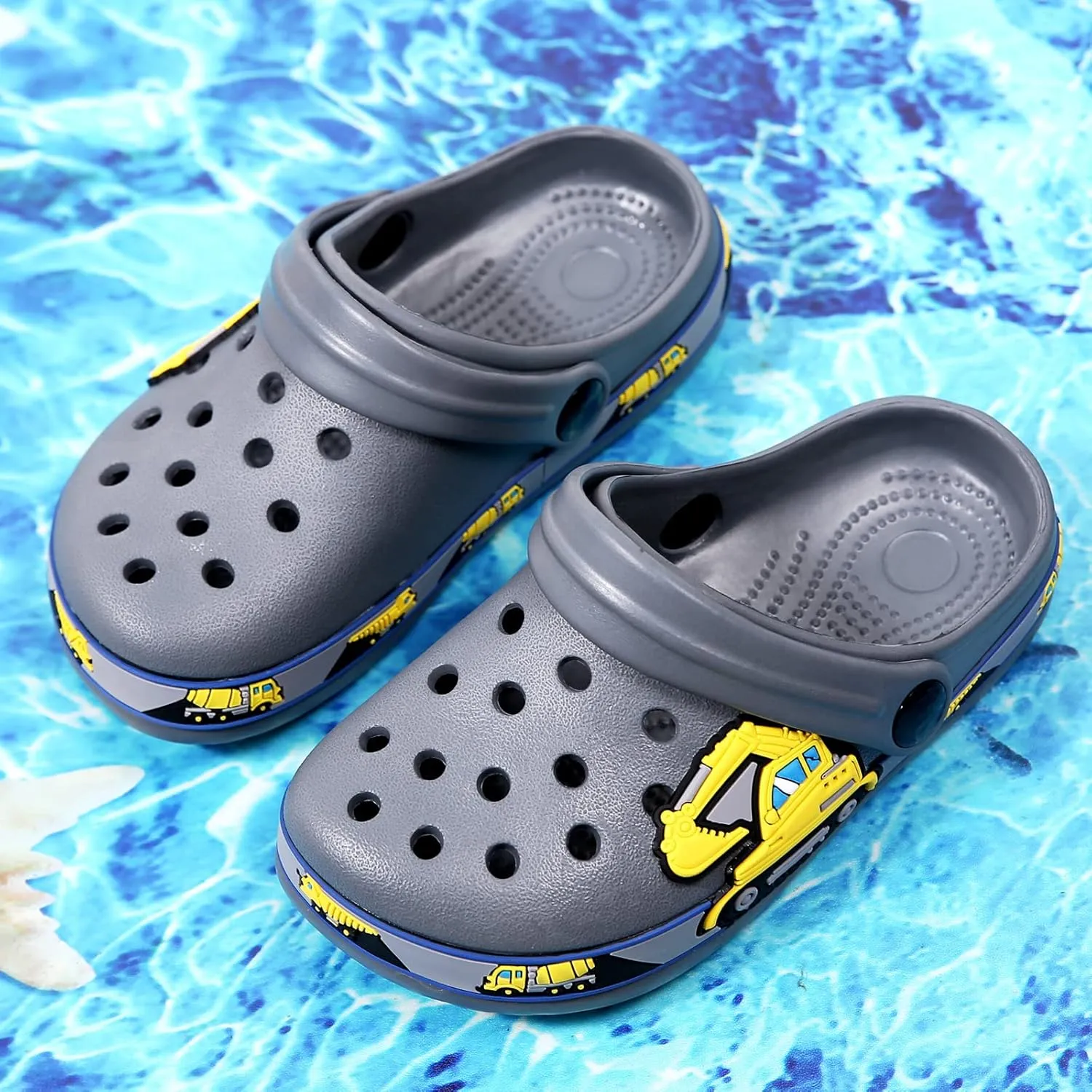 CERYTHRINA Kid's Cute Garden Clogs Shoes Cartoon Slides Sandals Clogs Children Beach Pool Slippers