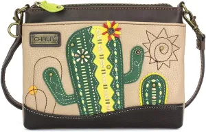CHALA Dazzled Mini Crossbody/Purse with Convertible Strap Stylish, Compact, Versatile - Cactus - taupe