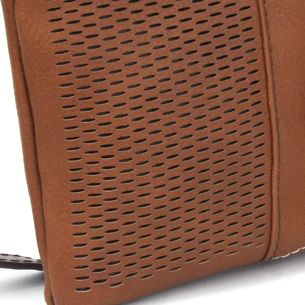 CHALA LaserCut Mini Crossbody/Purse with Convertible Strap Stylish, Compact, Versatile