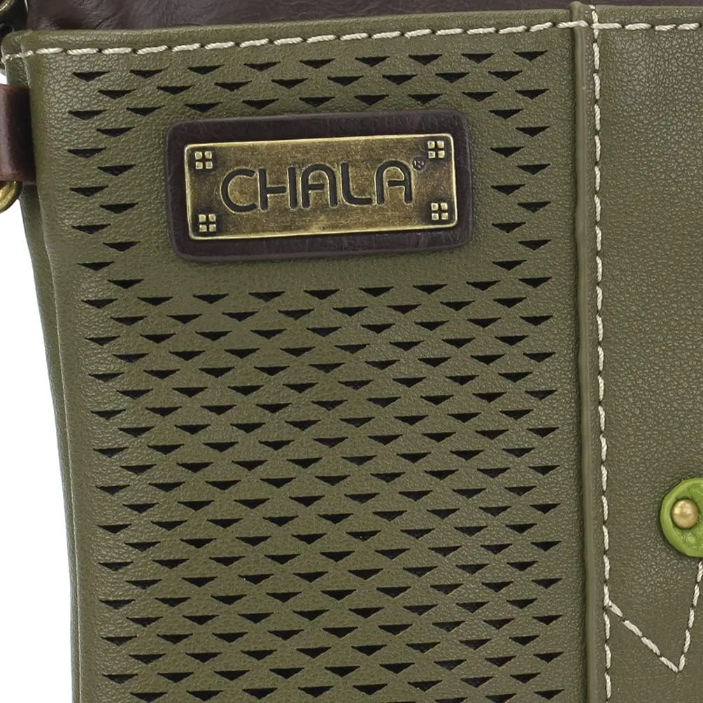 CHALA LaserCut Mini Crossbody/Purse with Convertible Strap Stylish, Compact, Versatile