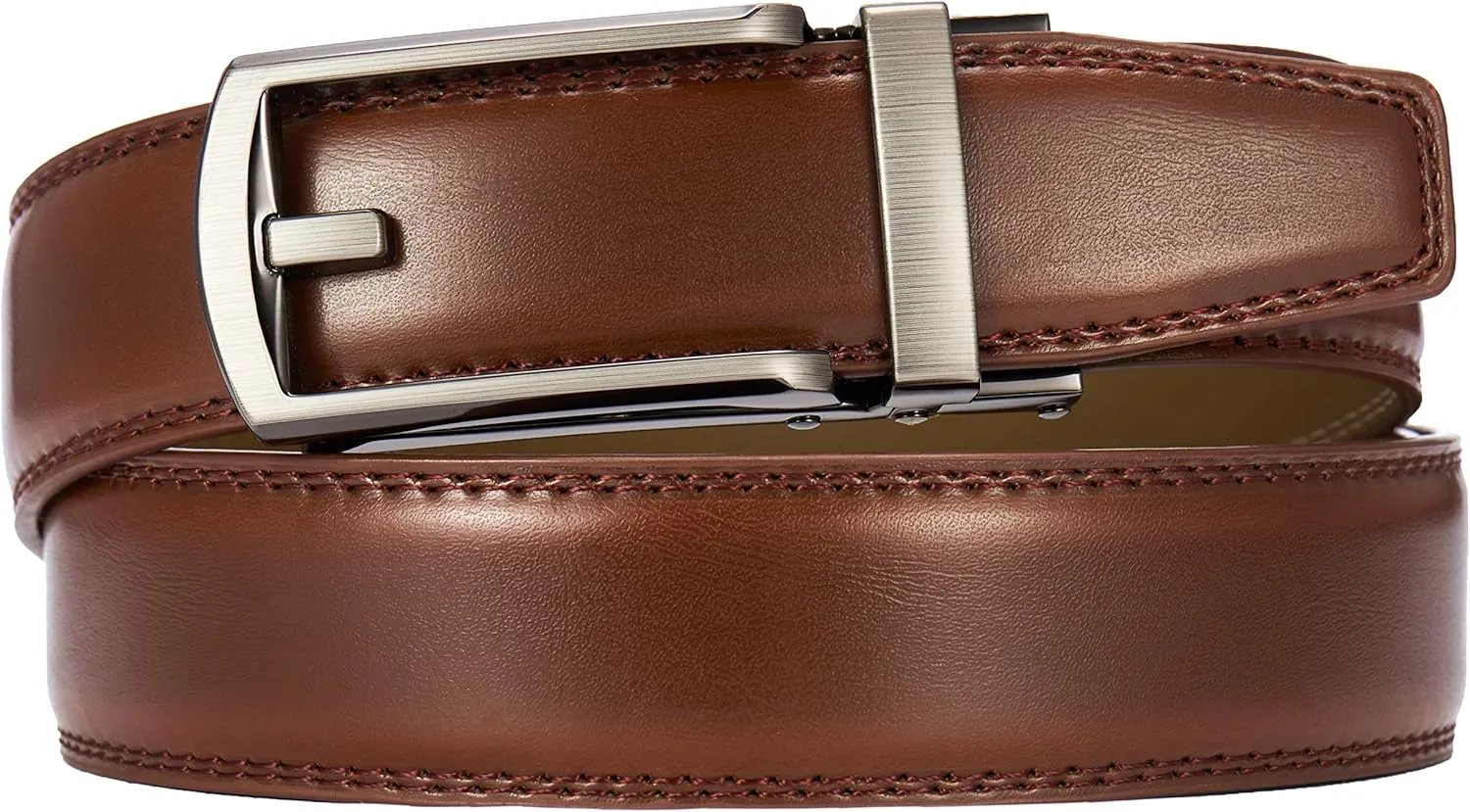 CHAOREN Mens Dress Belt - Ratchet Belt Leather 1 1/4" Comfort Click - Perfect Companion to Mens Dress Shoes