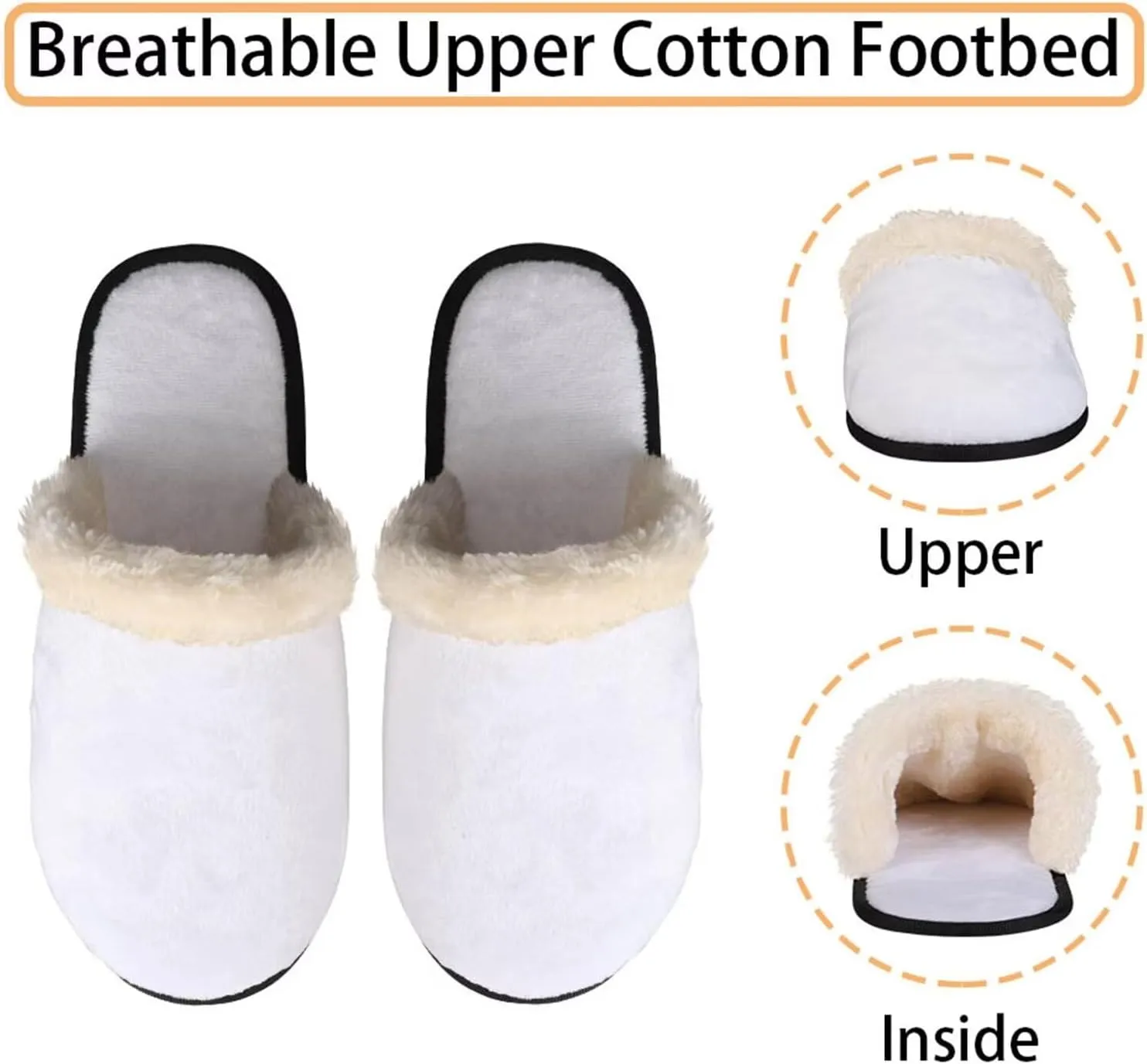 chaqlin Bedroom Slippers Womens Washable Cute House Slippers for Men Casual Winter Indoor Slippers