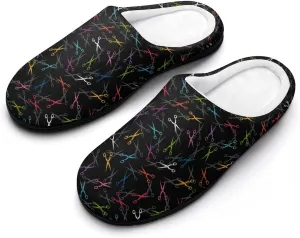 Christmas House Slippers For Woman Ladies Bedroom Slippers Indoor Outdoor Slip-On Shoes Closed Toe Funny Fall Slippers