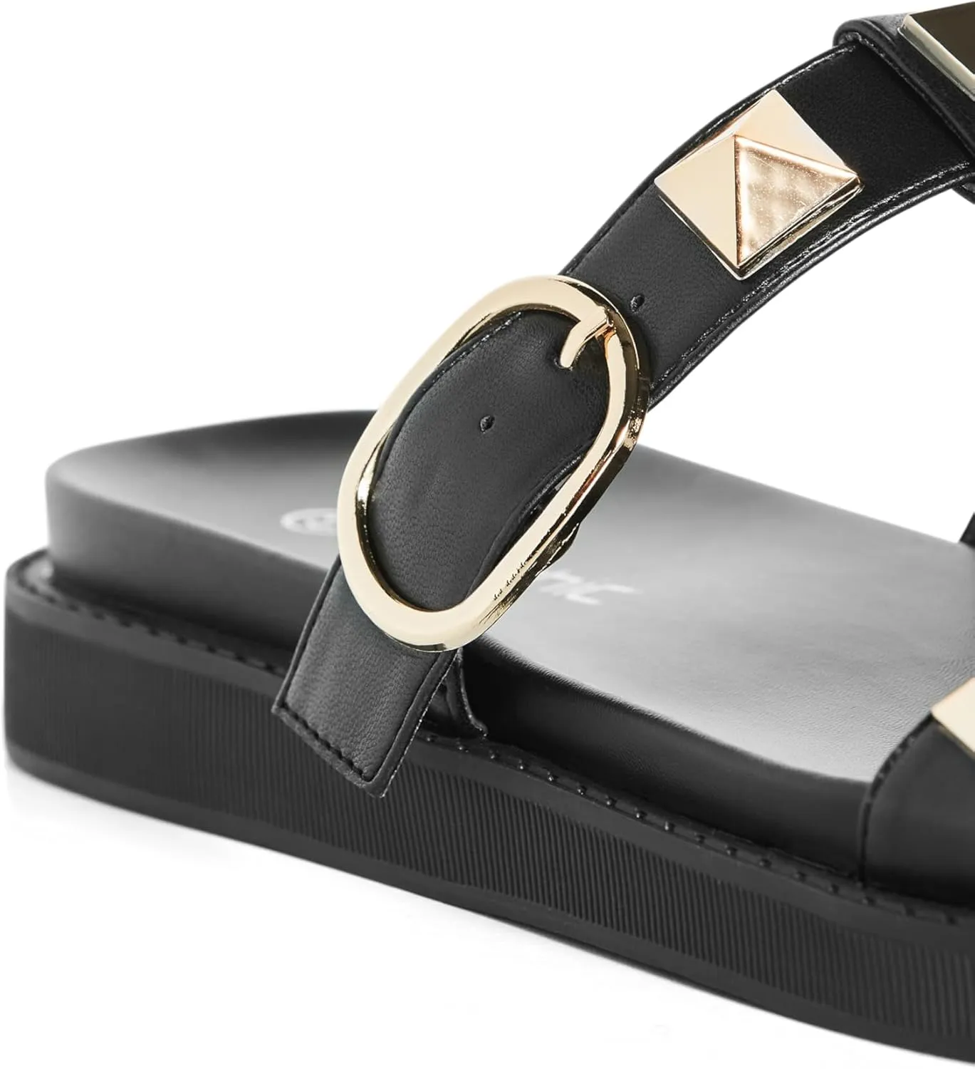 City Chic Women's WIDE FIT Totally Spike Slide, Neutral