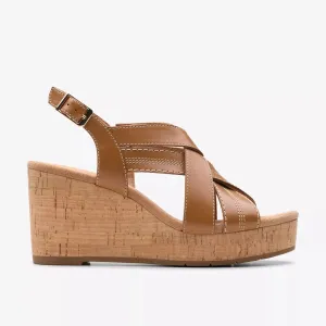 Clarks Women's Sabina Sling Tan Leather 26181461