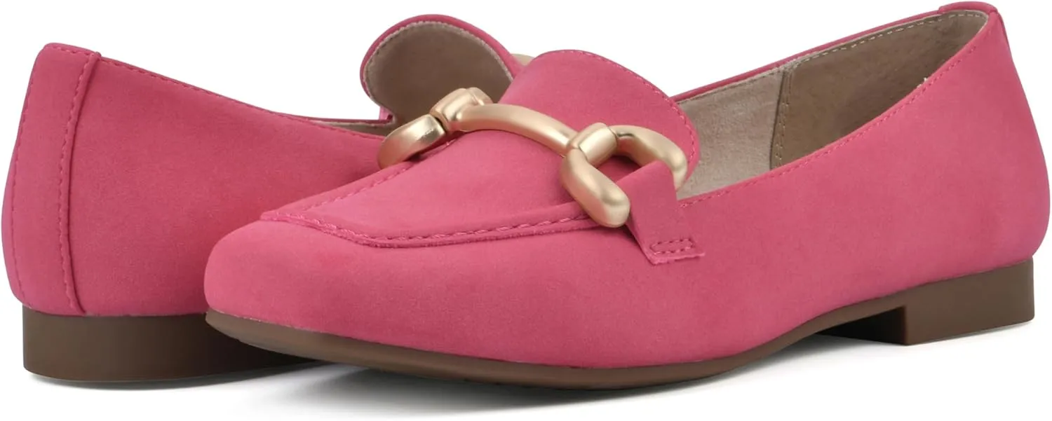 CLIFFS BY WHITE MOUNTAIN Women's Bestow Moc-Toe Loafer Flat