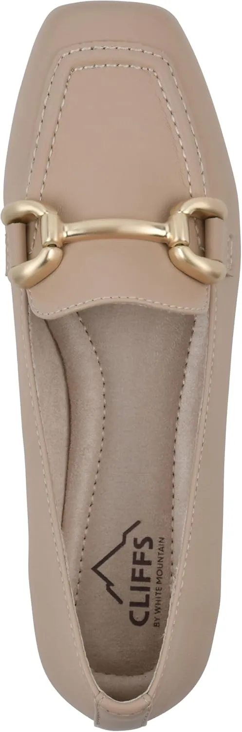 CLIFFS BY WHITE MOUNTAIN Women's Bestow Moc-Toe Loafer Flat