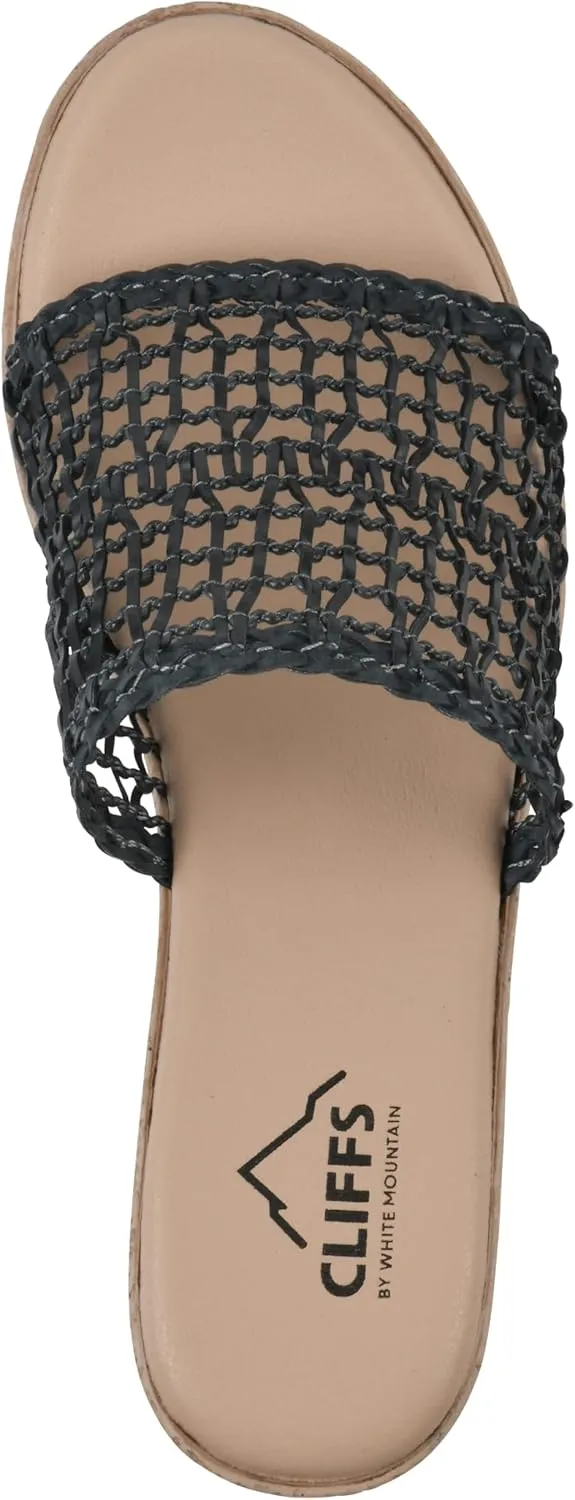 CLIFFS BY WHITE MOUNTAIN Women's Biankka Platform Woven Slide Sandal
