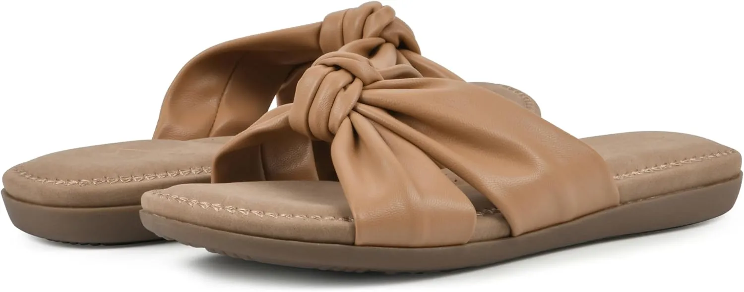 CLIFFS BY WHITE MOUNTAIN Women's Favorite Knotted Slide Sandal