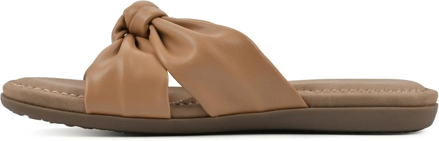 CLIFFS BY WHITE MOUNTAIN Women's Favorite Knotted Slide Sandal