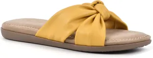 CLIFFS BY WHITE MOUNTAIN Women's Favorite Knotted Slide Sandal
