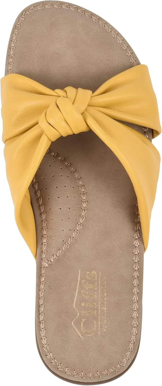 CLIFFS BY WHITE MOUNTAIN Women's Favorite Knotted Slide Sandal