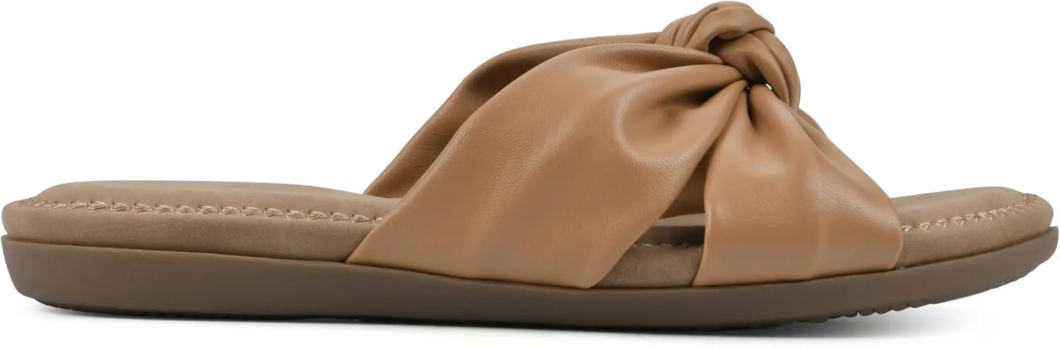 CLIFFS BY WHITE MOUNTAIN Women's Favorite Knotted Slide Sandal