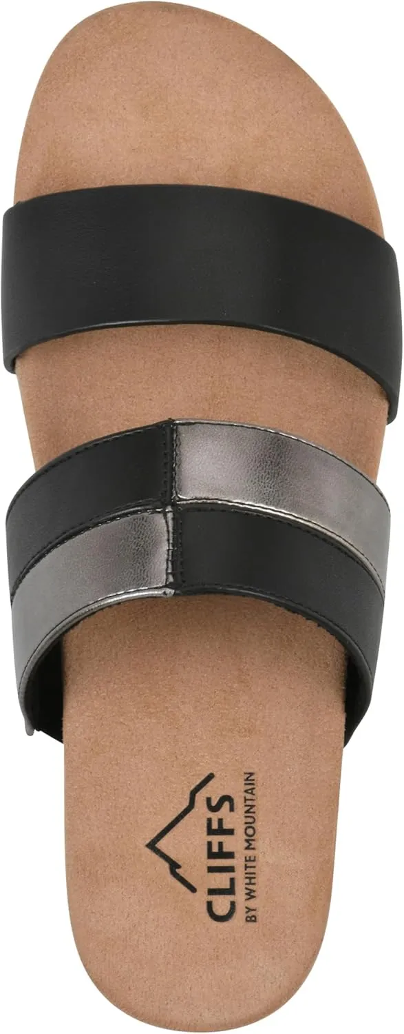 CLIFFS BY WHITE MOUNTAIN Women's Tammy Slide Sandal
