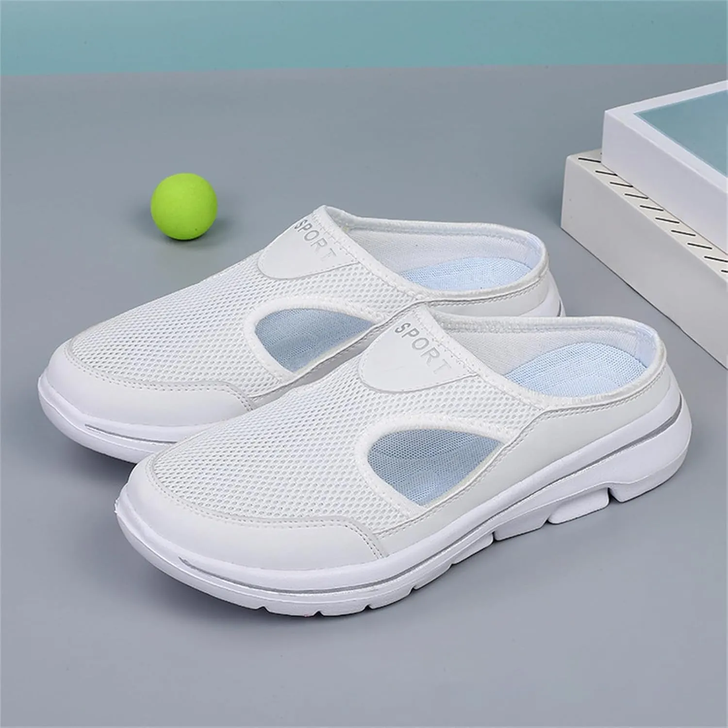 Clogs for Women 2025 Casual Non Slip Orthopedic Sneakers Breathable Mesh Walking Mules Sneakers Comfort Support Sports Sandals Closed Toe Slides Walking Shoes