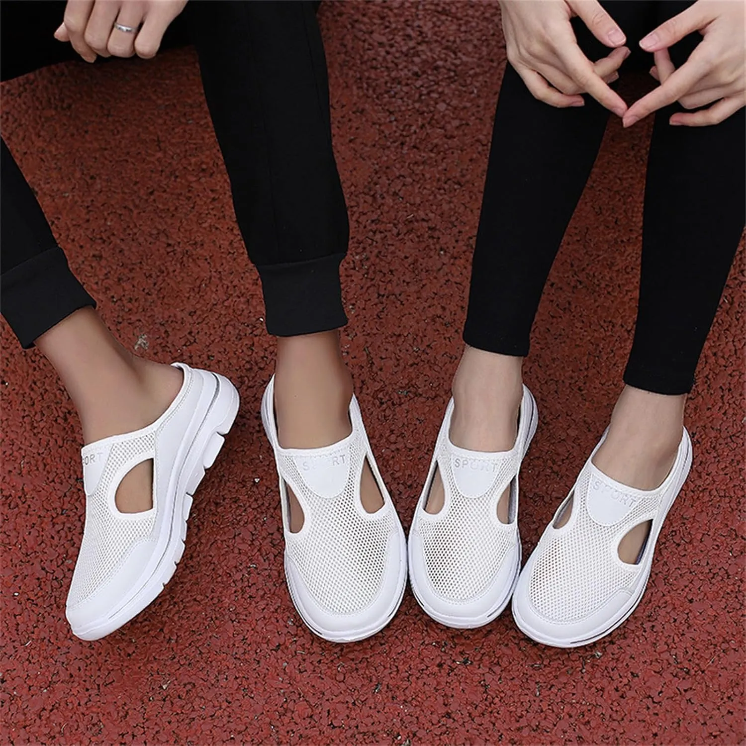 Clogs for Women 2025 Casual Non Slip Orthopedic Sneakers Breathable Mesh Walking Mules Sneakers Comfort Support Sports Sandals Closed Toe Slides Walking Shoes