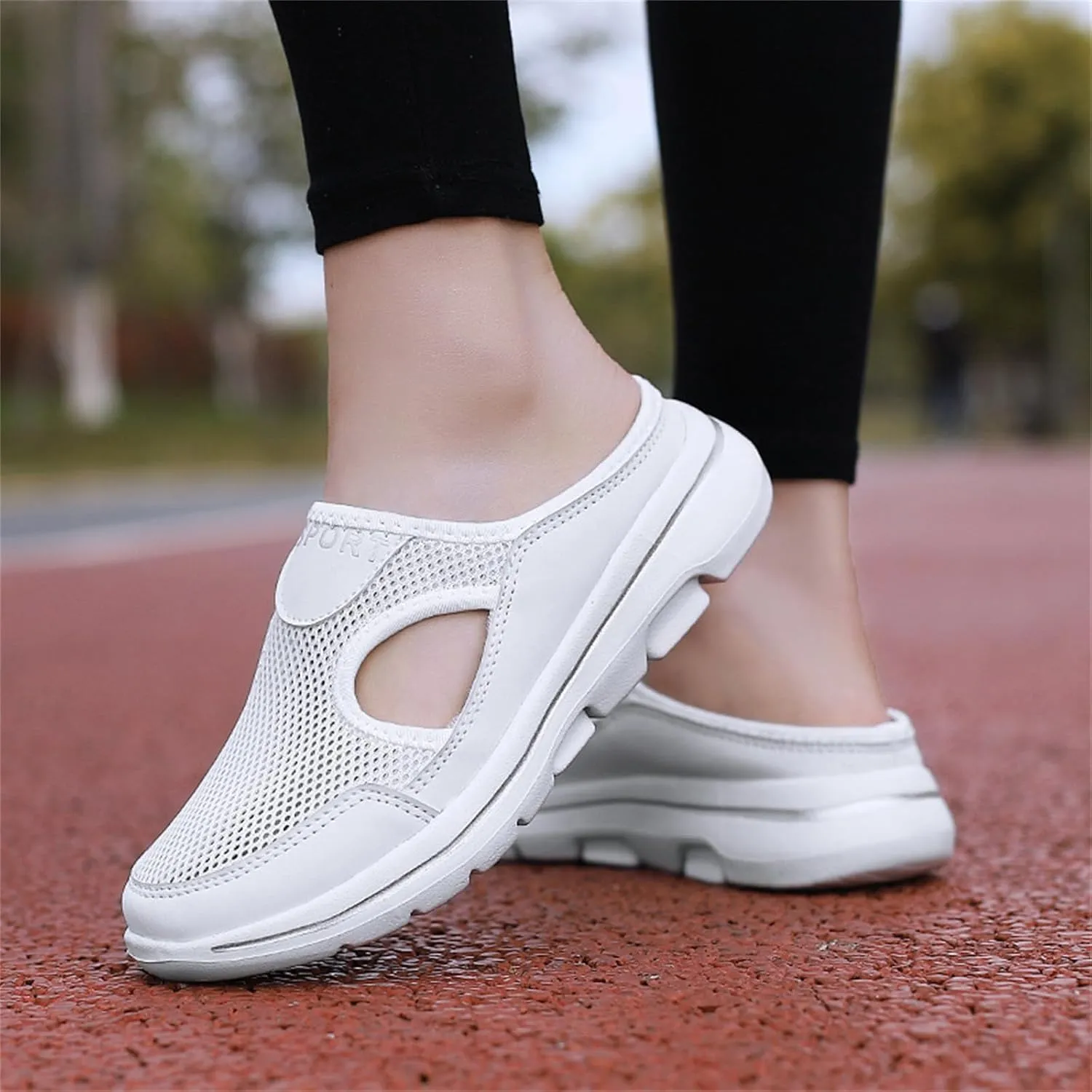 Clogs for Women 2025 Casual Non Slip Orthopedic Sneakers Breathable Mesh Walking Mules Sneakers Comfort Support Sports Sandals Closed Toe Slides Walking Shoes