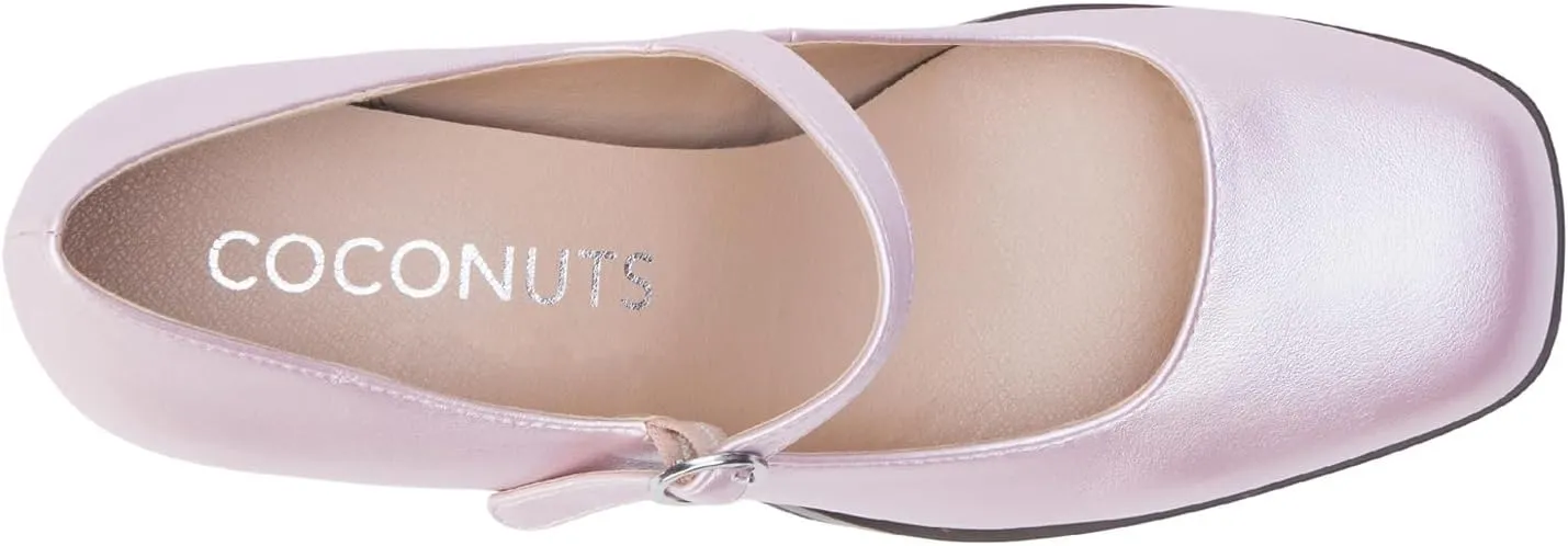 Coconuts by Matisse Womens Matilda Square Toe Mary Jane Platform Pumps Dress Casual Casual High Heel 3" & Up - Black