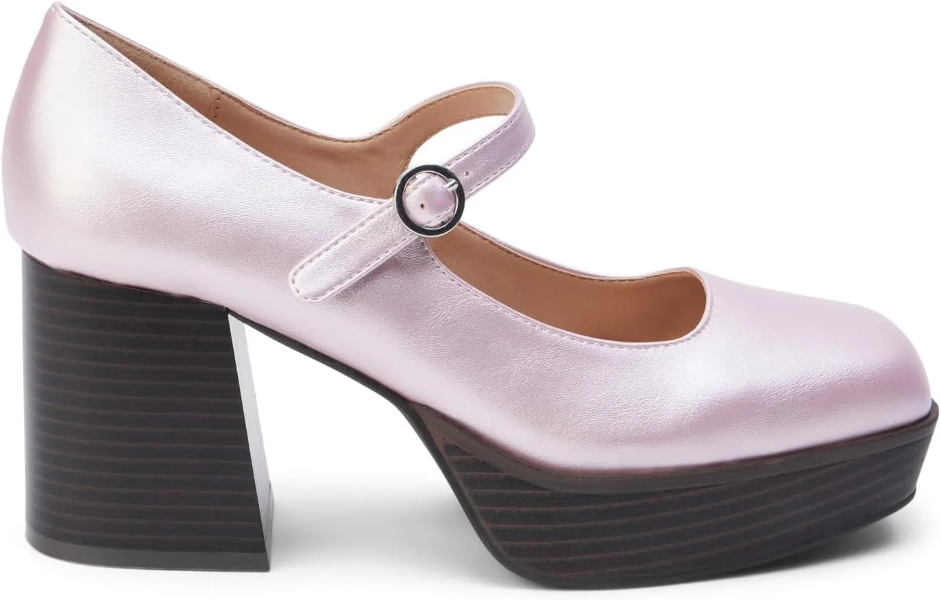 Coconuts by Matisse Womens Matilda Square Toe Mary Jane Platform Pumps Dress Casual Casual High Heel 3" & Up - Black