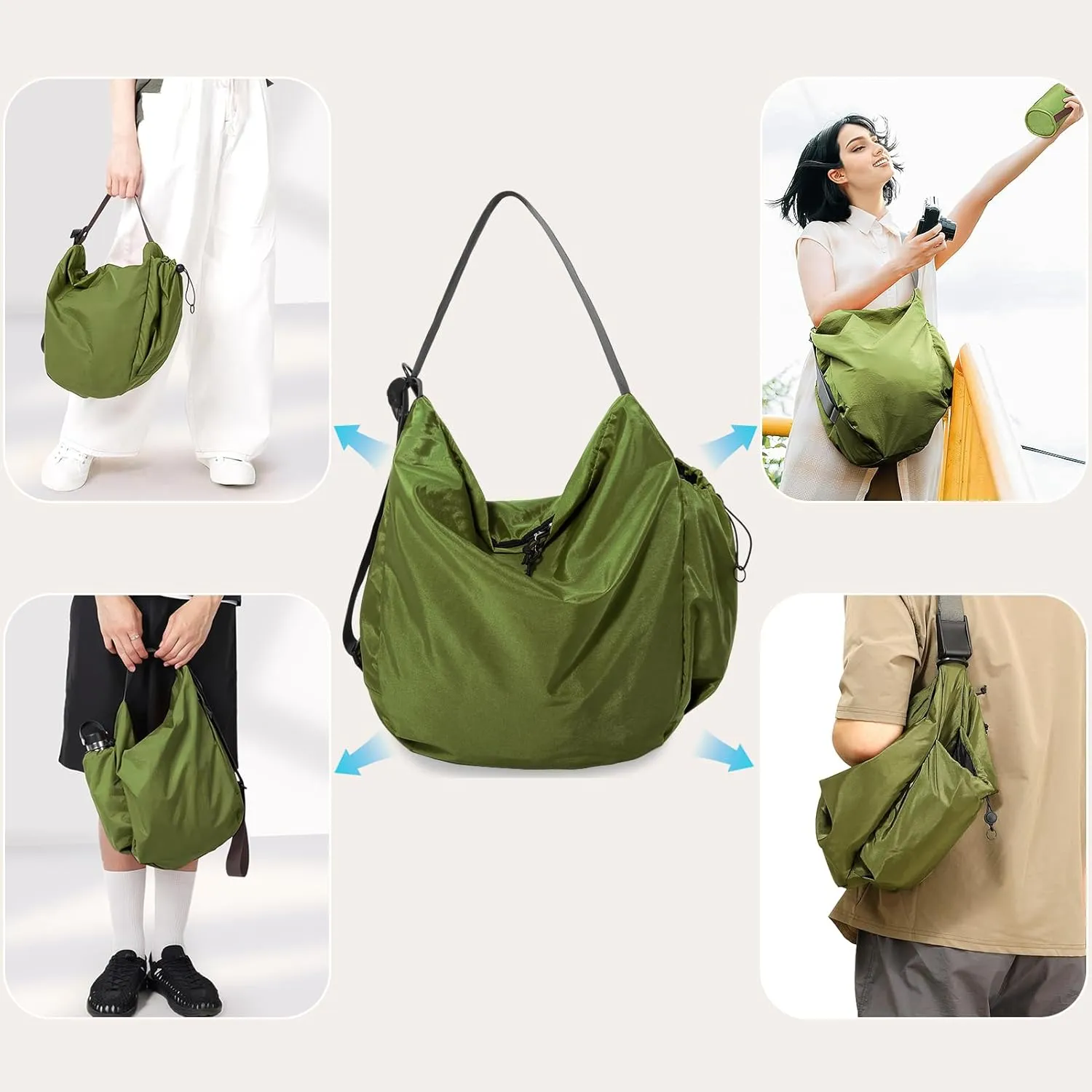 CONTAIL 18L Daily Shoulder Bag,Casual Tote Handbag,Waterproof Crossbody Bag with Removable Insulated Beverage Holder