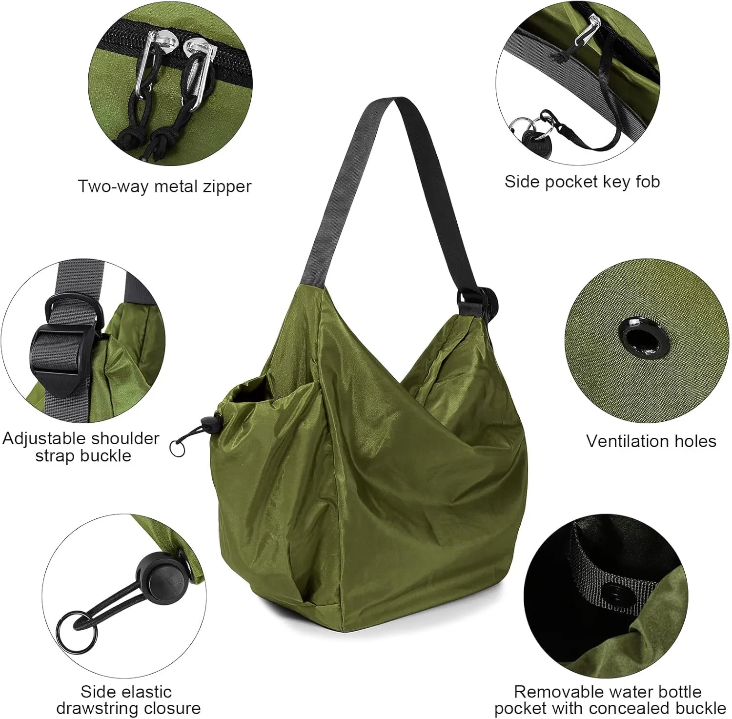 CONTAIL 18L Daily Shoulder Bag,Casual Tote Handbag,Waterproof Crossbody Bag with Removable Insulated Beverage Holder