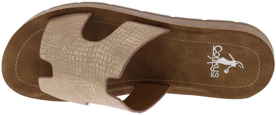 Corkys Footwear Women's Bogalusa Casual Modern Slip On Sandal