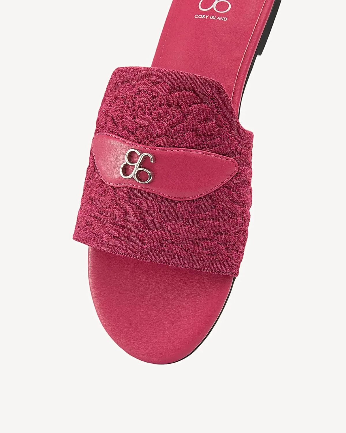 COSY Women's Slide Flat Sandal Round Open Toe Shoes