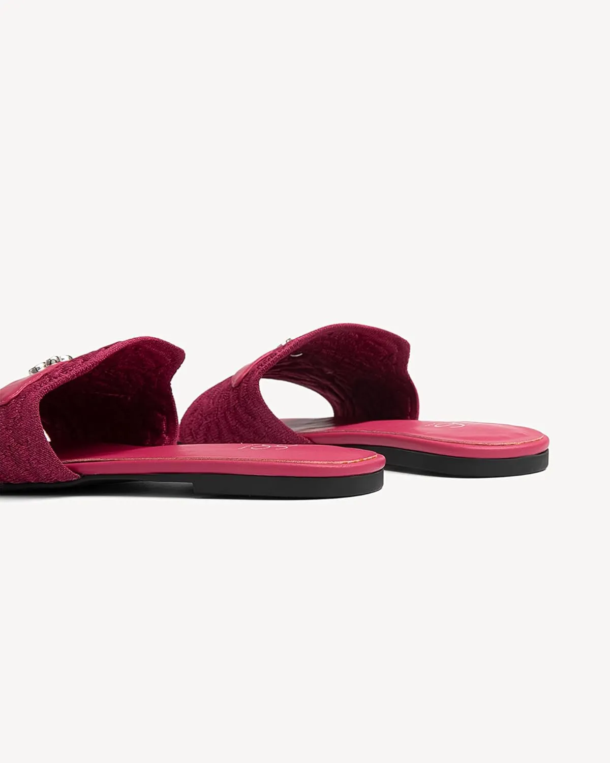COSY Women's Slide Flat Sandal Round Open Toe Shoes