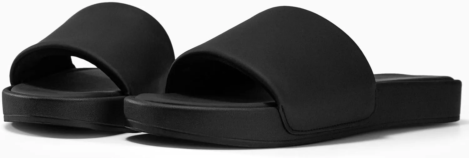 Coutgo Womens Platform Slide Sandals Comfortable Open Toe Slippers Slip On Summer Beach Shoes