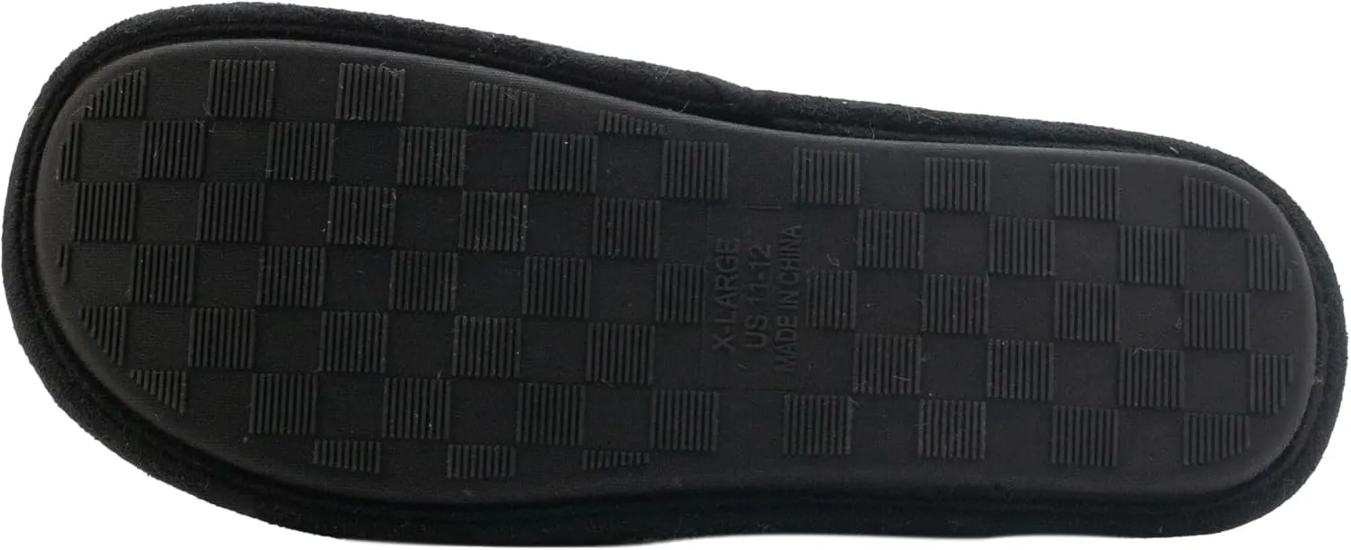 Cuddl Duds Women Indoor Corduroy Foam Insole Cozy Faux Fur Lining Clog Slip On Slipper House Shoes With Skid Resistant Bottom