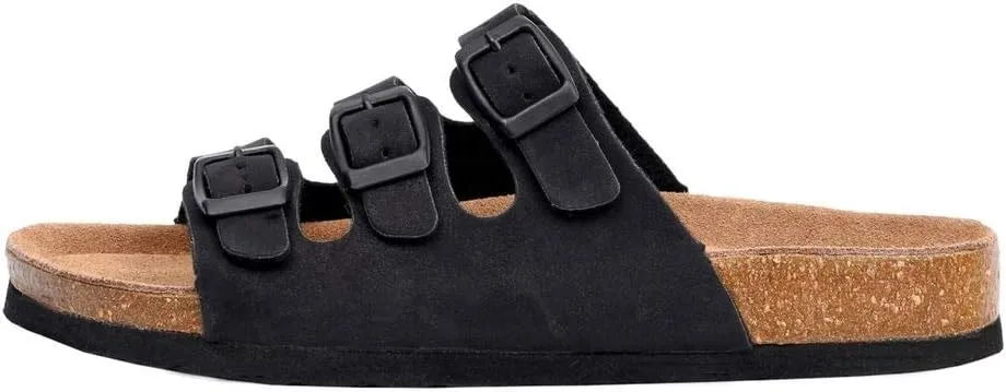 CUSHIONAIRE Women's Lela Cork footbed Sandal with  Comfort