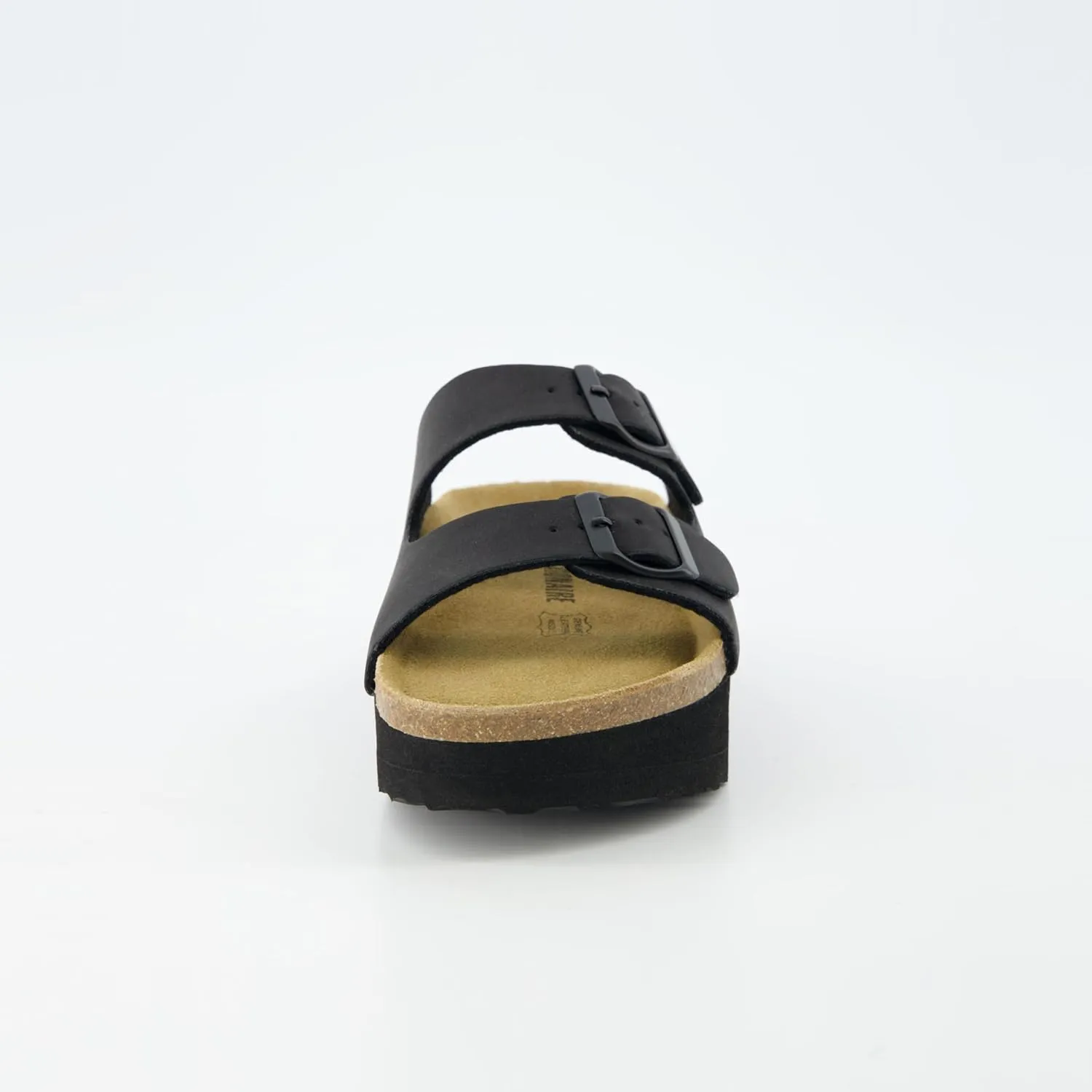 CUSHIONAIRE Women's Plane Platform Footbed Sandal With  Comfort, Wide Widths Available