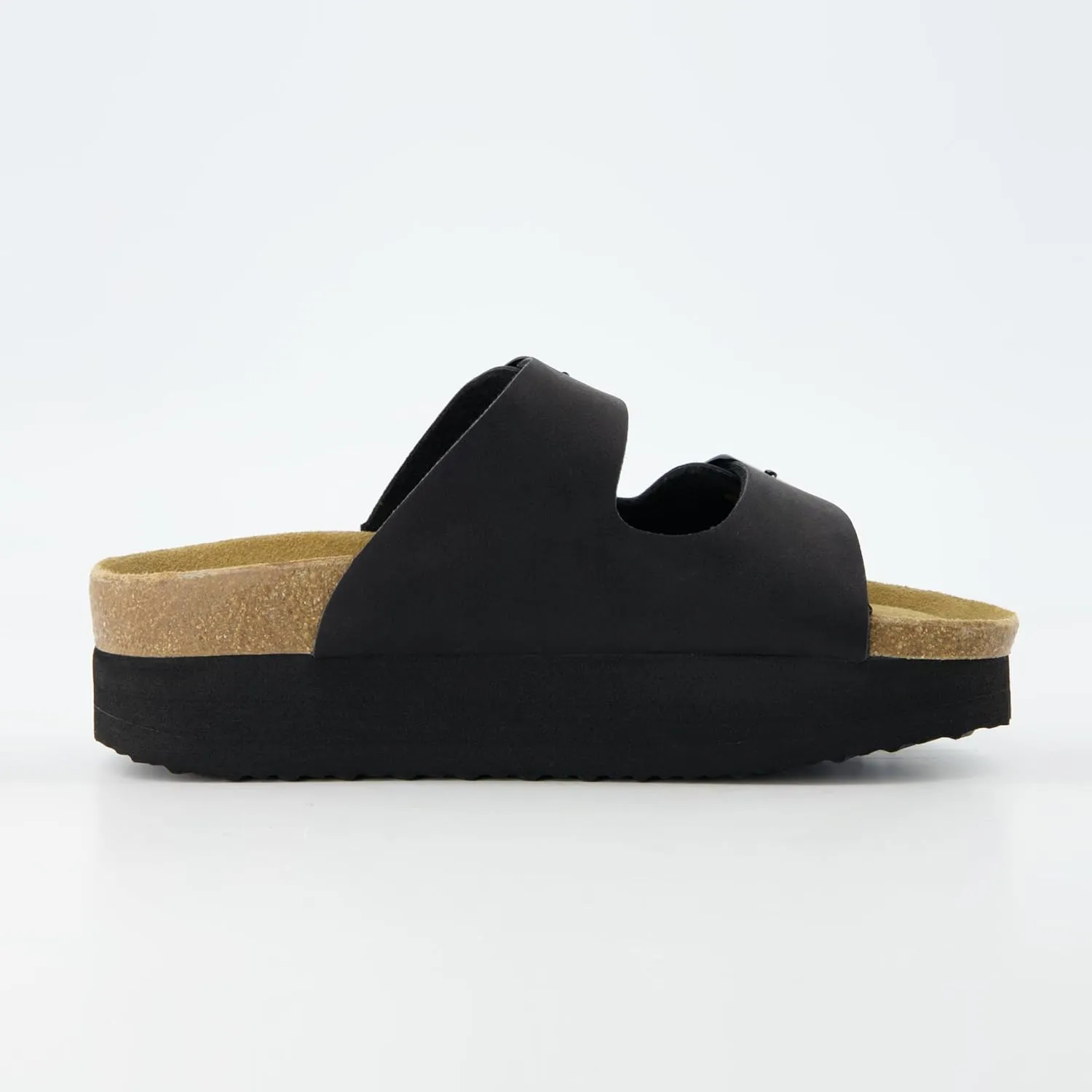 CUSHIONAIRE Women's Plane Platform Footbed Sandal With  Comfort, Wide Widths Available