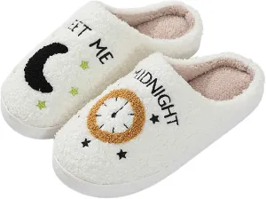 Cute Strawberry Pattern Women's Bedroom Slippers - Warm, Soft, Fuzzy, Non-Slip