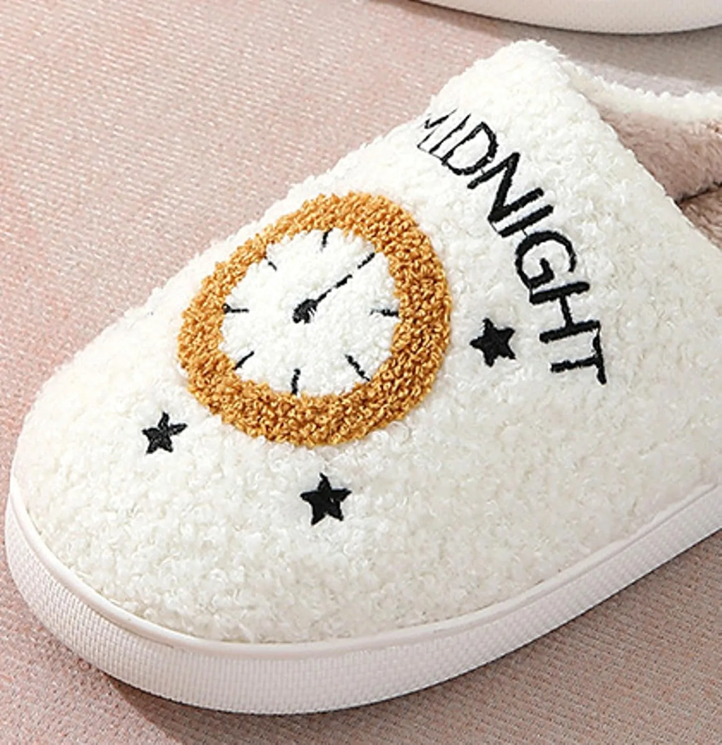 Cute Strawberry Pattern Women's Bedroom Slippers - Warm, Soft, Fuzzy, Non-Slip