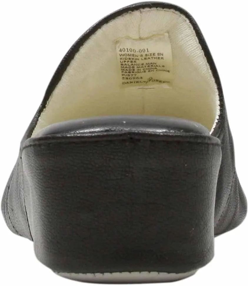 Daniel Green Womens Glamour Slip On Casual Slippers Casual - Black