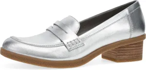 Dansko Danica Heeled Loafer for Women - Waterproof Leather with Rubber Outsole and Leather Stacked Heel for Long-Lasting Style in Any Weather