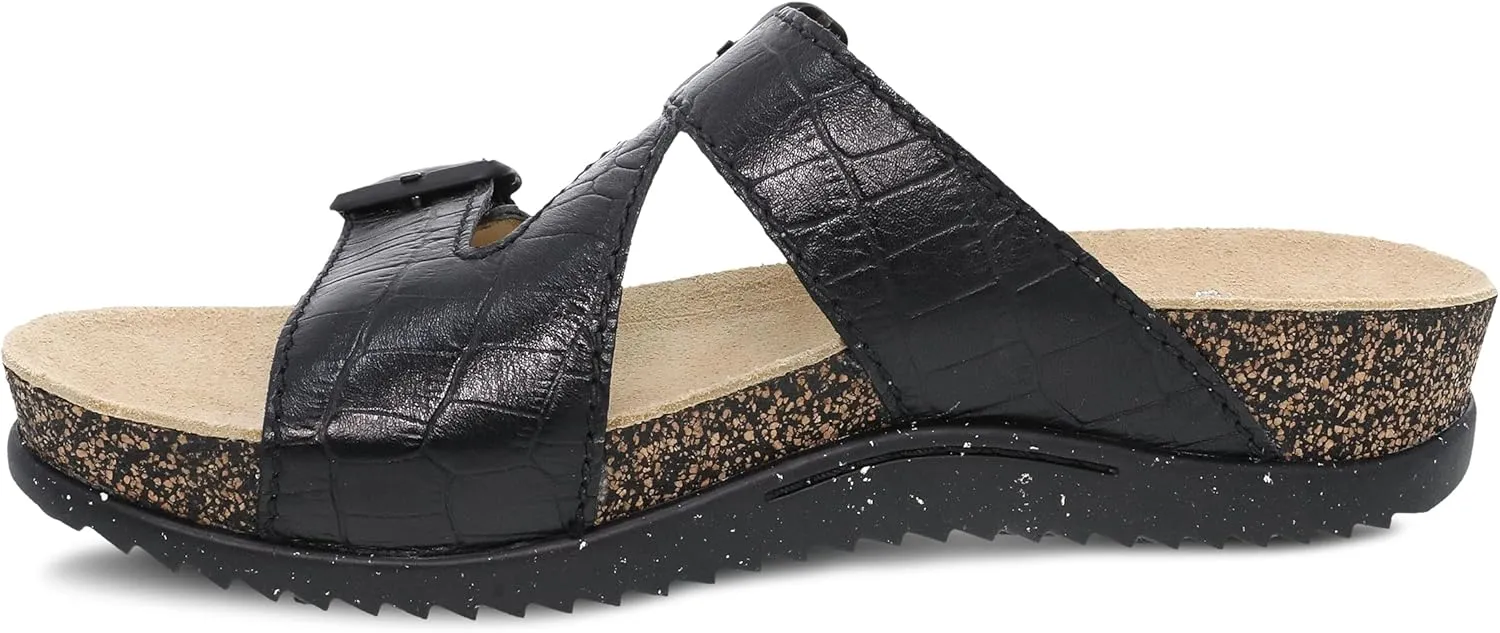 Dansko Dayna Double Buckle, Slip-On Sandal for Women - Cushioned Cork Midsole for Comfort and Shock Absorption - Vibram ECOSTEP EVO Rubber Outsole for Long-Lasting Wear