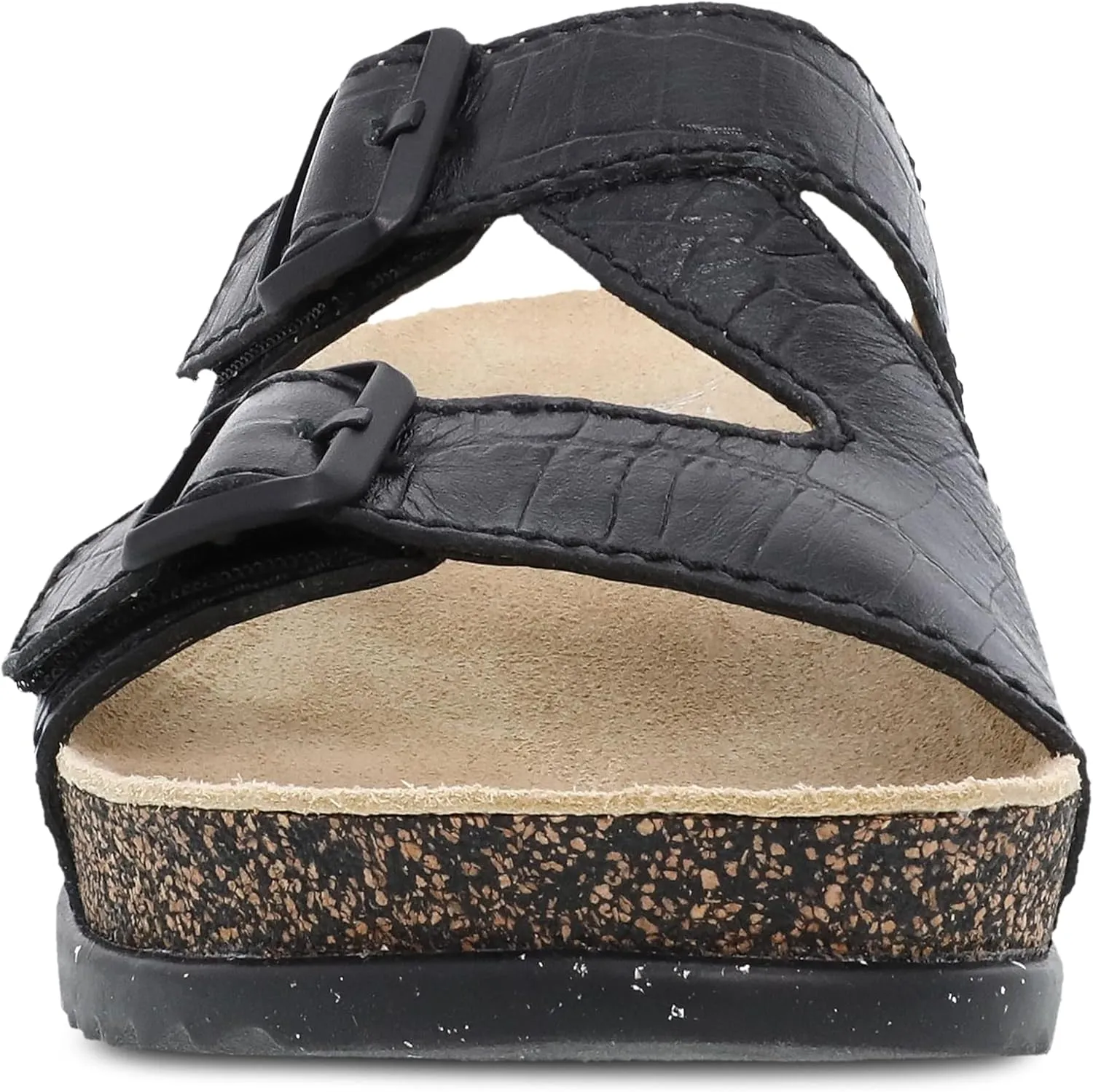 Dansko Dayna Double Buckle, Slip-On Sandal for Women - Cushioned Cork Midsole for Comfort and Shock Absorption - Vibram ECOSTEP EVO Rubber Outsole for Long-Lasting Wear