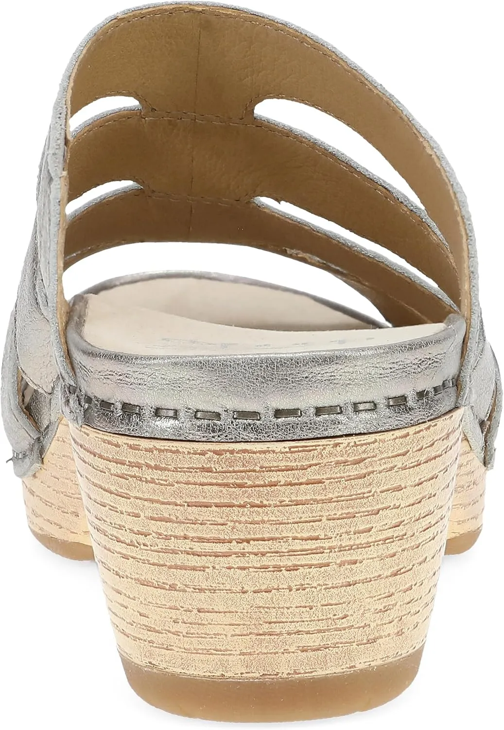 Dansko Lyndi Slide Sandals for Women - Caged-Style Design with Leather Uppers and Lightweight Rubber Outsole
