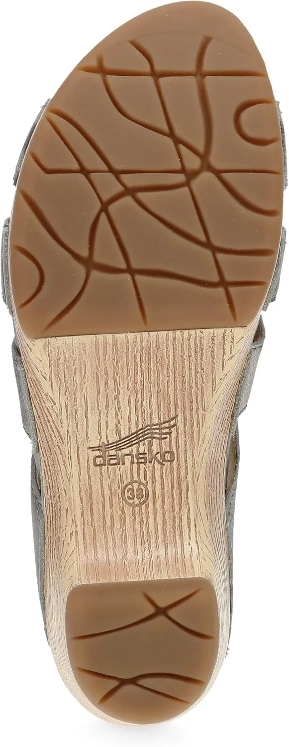 Dansko Lyndi Slide Sandals for Women - Caged-Style Design with Leather Uppers and Lightweight Rubber Outsole