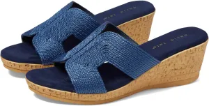 David Tate Womens Vibe Braided Slide Sandals
