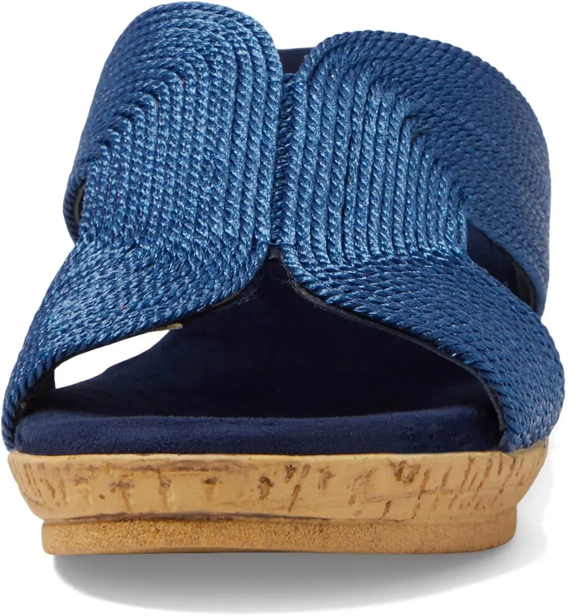 David Tate Womens Vibe Braided Slide Sandals