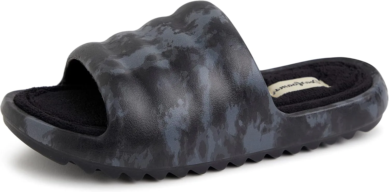Dearfoams Women's Gemini Wave Eva Slide Slipper