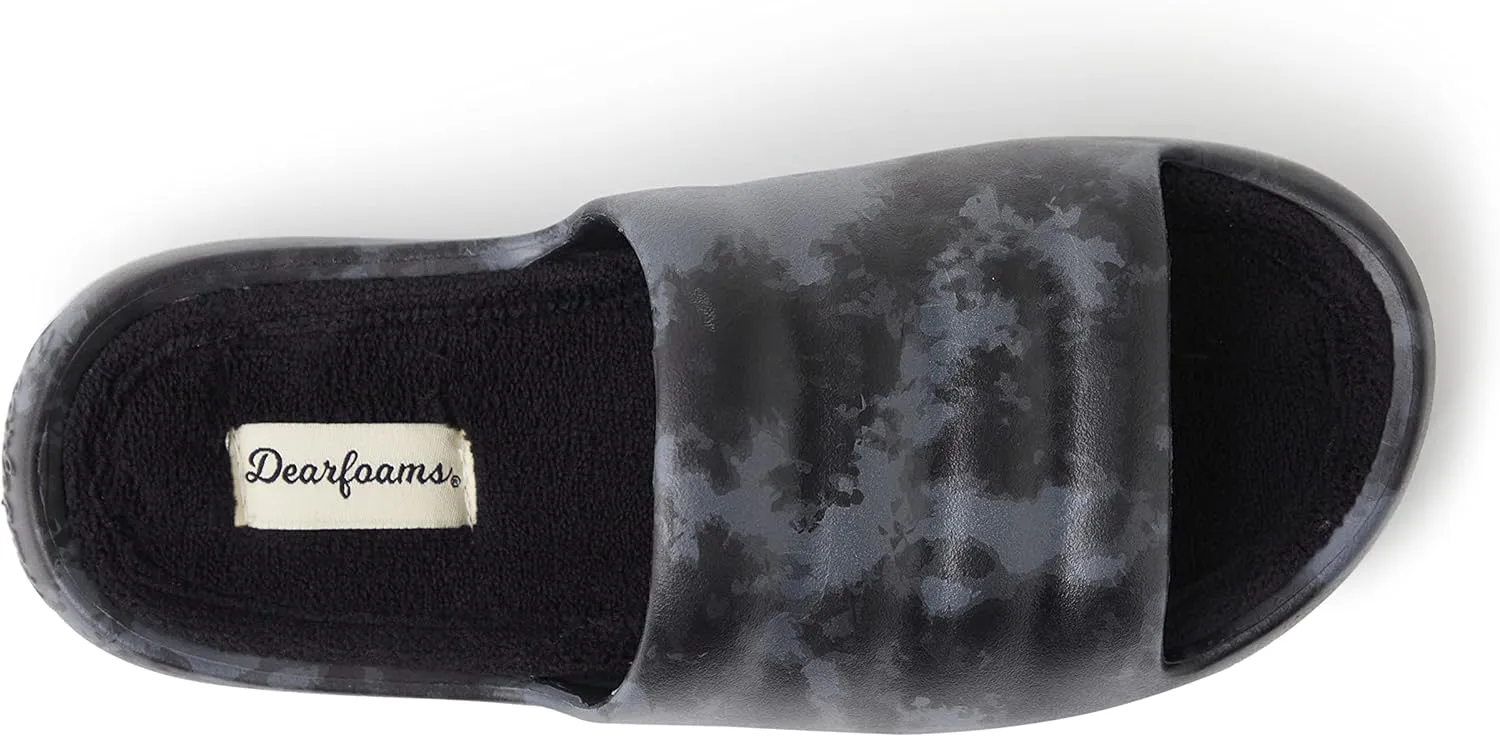 Dearfoams Women's Gemini Wave Eva Slide Slipper