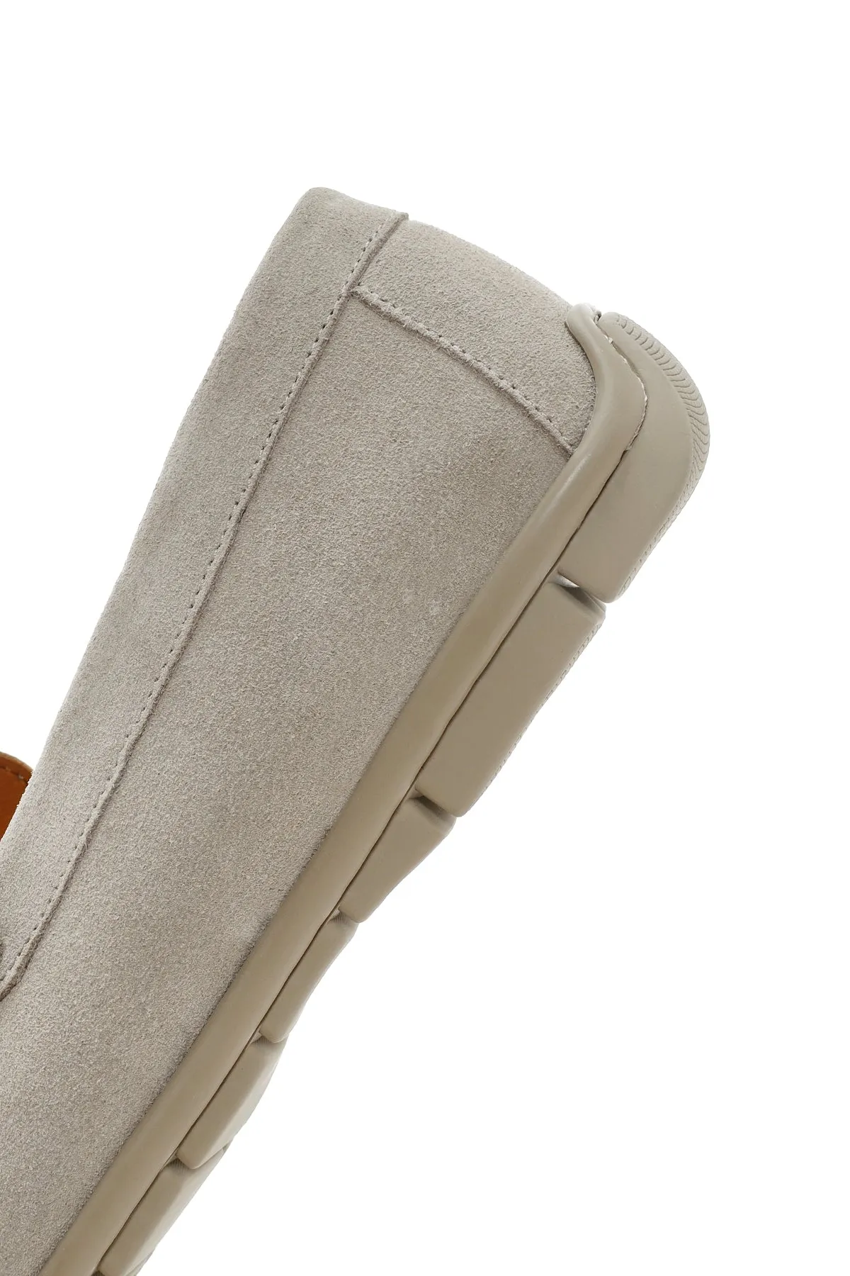 Derimod Fly Erkek Bej Süet Deri Casual Loafer