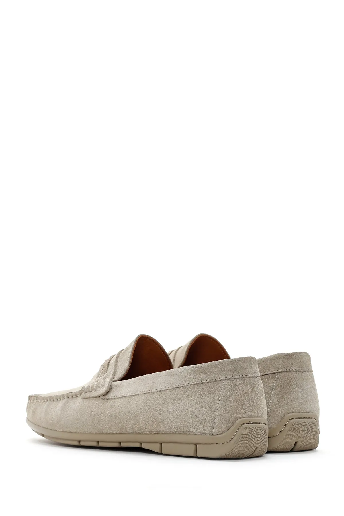 Derimod Fly Erkek Bej Süet Deri Casual Loafer