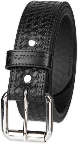 Dickies mens Basket Weave Emboss Heavyweight Leather Belt