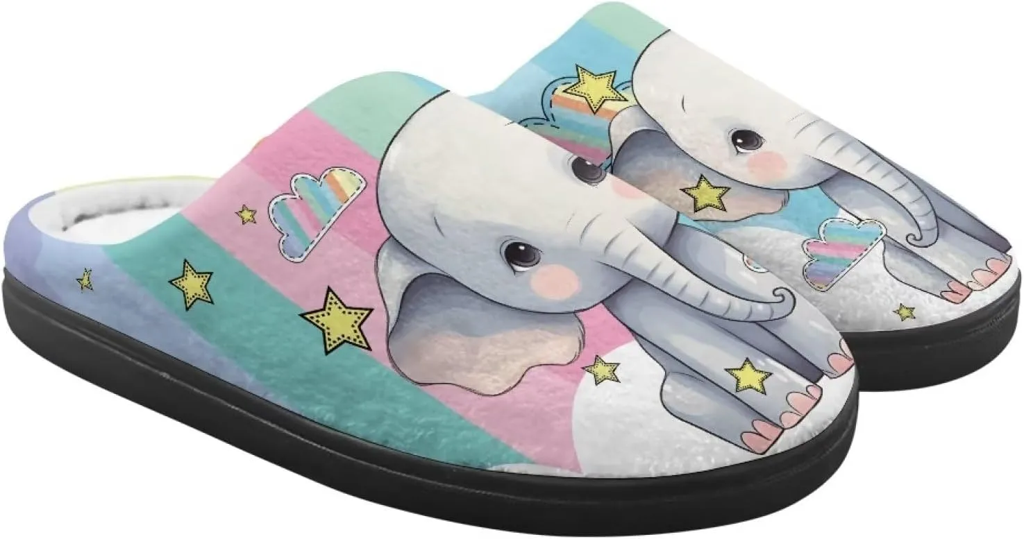 DISNIMO Boys Girls Toddler House Bedroom Slippers,Kids Warm Slip On Home Slippers Cute Winter Nonslip Indoor Slippers