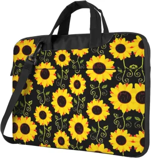 Dog Floral Ultra-Thin Laptop Bag,Laptop Bags For Business,Enjoy A Hassle-Free And Stylish Journey